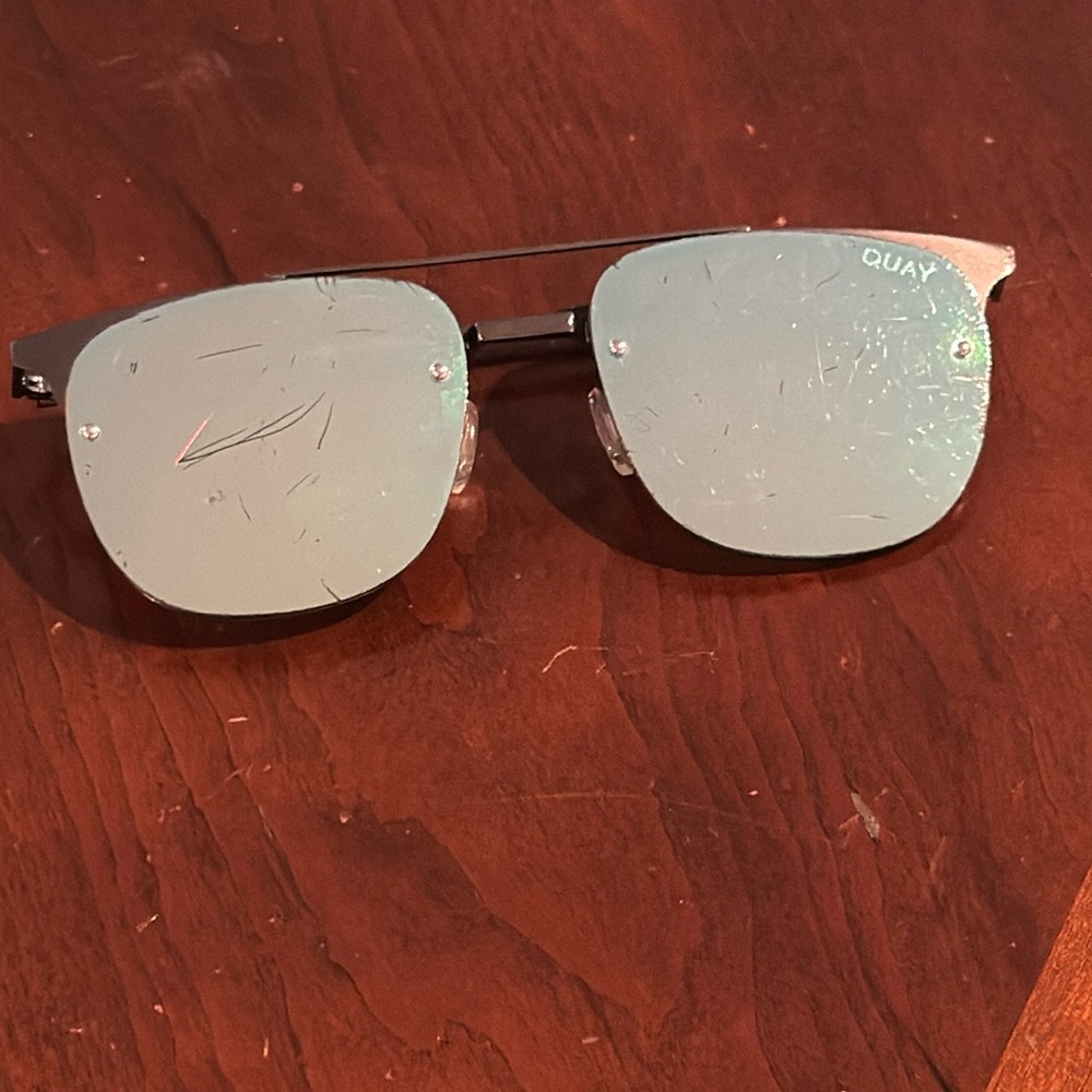 Quay Australia Women's Private Eyes Mirrored Aviator Sunglasses Mirror